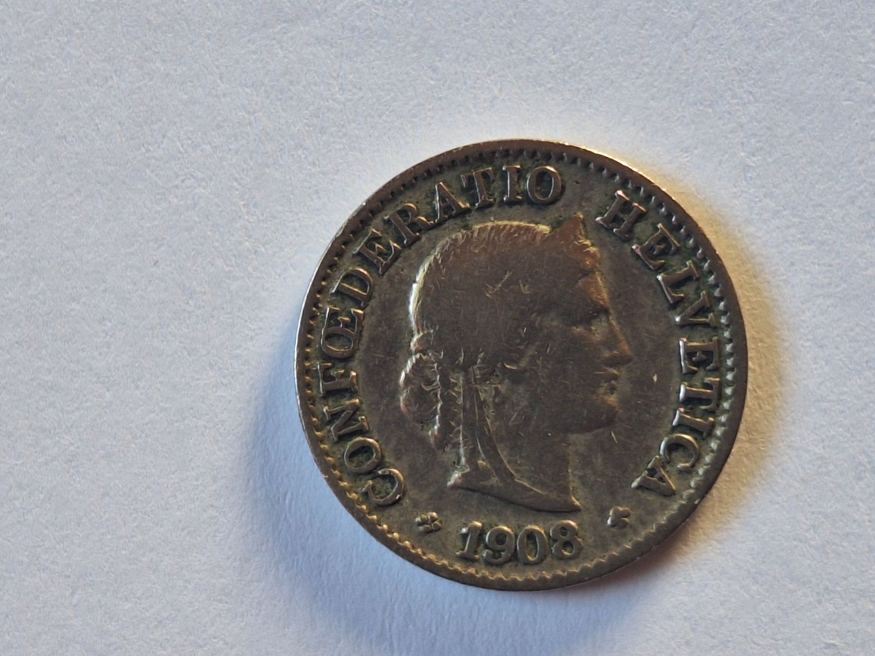 Tutti le monete: 5cts 1908 – Usato da Couvet venduto da zeze03