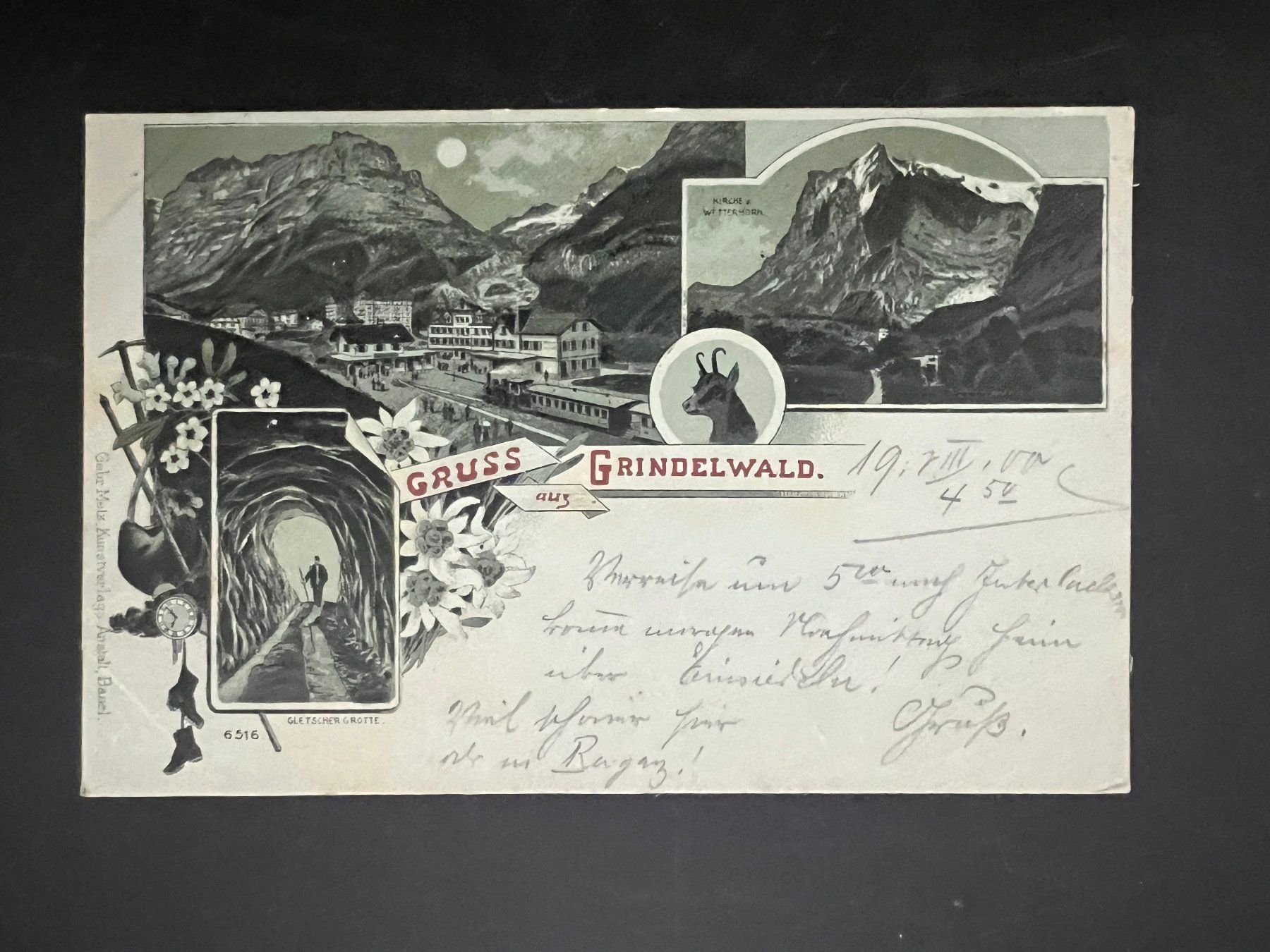 Cartes postales: 1900 Ansichtskarte Gruss aus Grindelwald (V366) – D'occasion à Hinwil par Sidi4