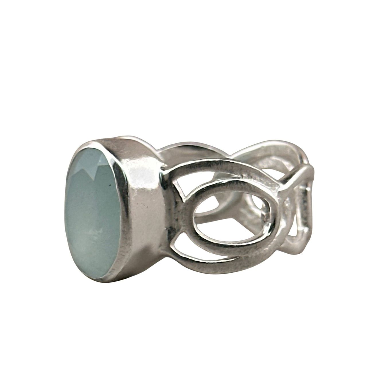 Olga Ribler Anelli: Unikate Silber Ring 925 mit Aquamarin Grösse 58 – Nuovo (secondo la descrizione) da Luzern venduto da Schmuckoutlet 2