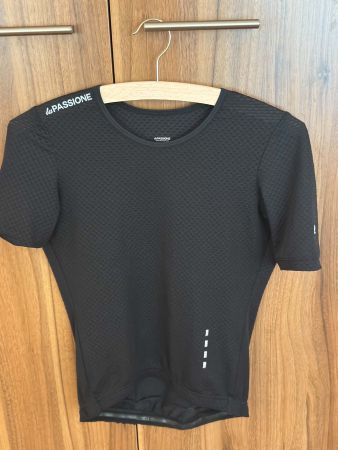 La Passione Velotrikot – ohne Reissverschluss, schwarz,Small