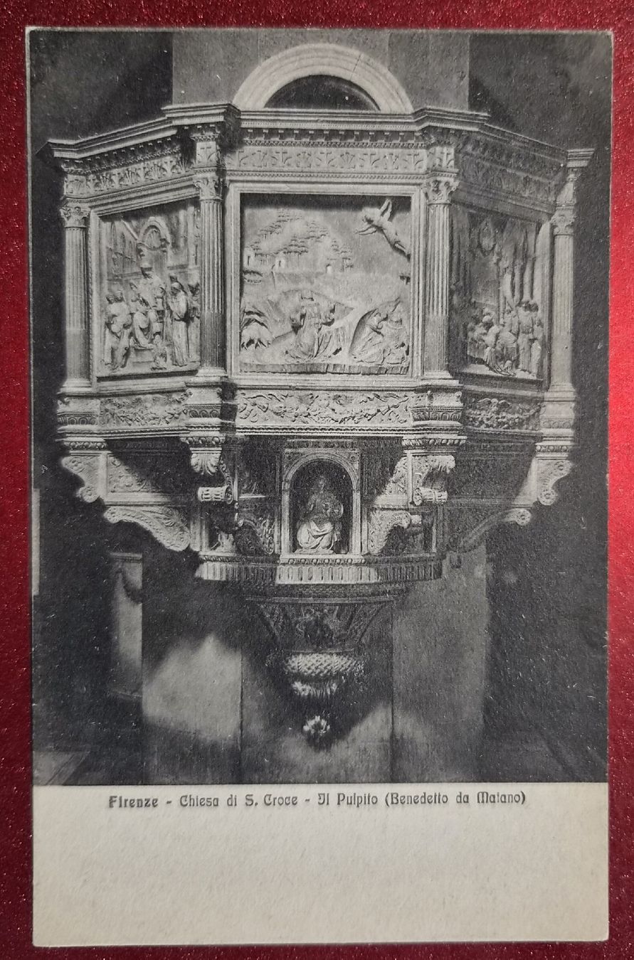 Cartoline postali: Firenze, Chiesa S. Croce, Pulpito top – Nuovo (secondo la descrizione) da Melchnau venduto da Arthurius