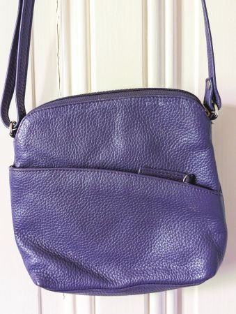 Petit sac en beau  simili-cuir violet/lilas