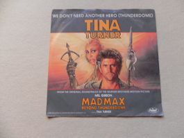 Single 7" USA Rock Tina Turner 1985 Film Soundtrack Mad Max