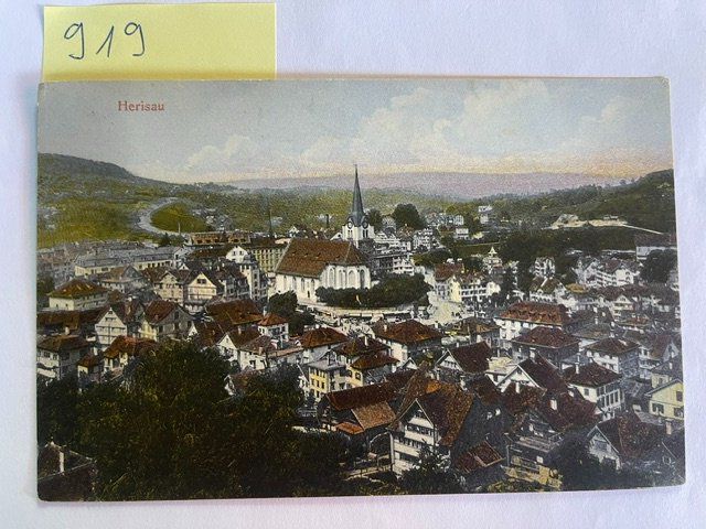 Cartoline postali: alte Ansichtskarte Herisau, 1916 mit Stempel – Usato da Niederwil AG venduto da dahu75