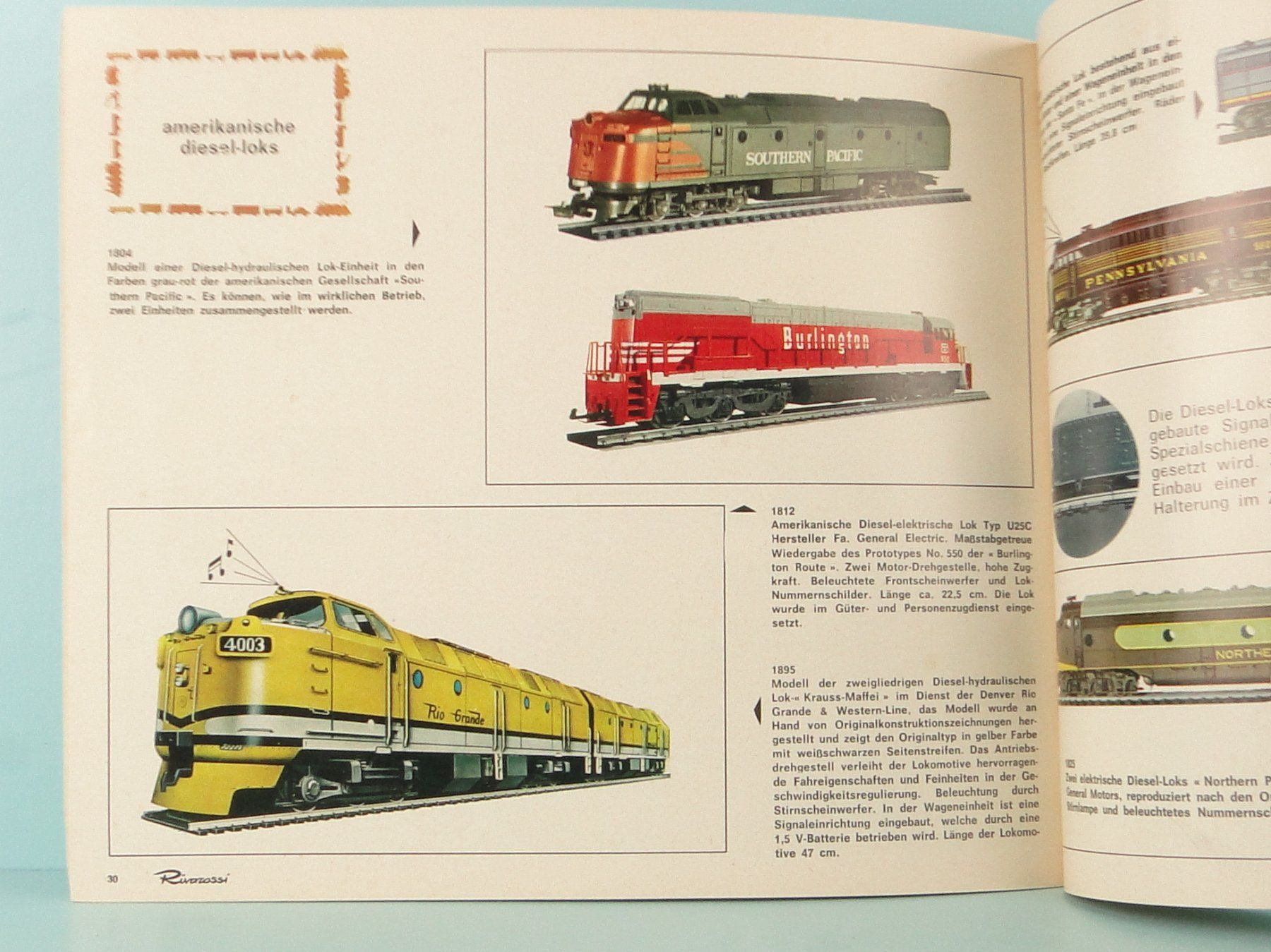 Märklin Dokumente: Rivarossi Katalog 1970-71 Deutsch – Gebraucht aus Bülach von cann11 4