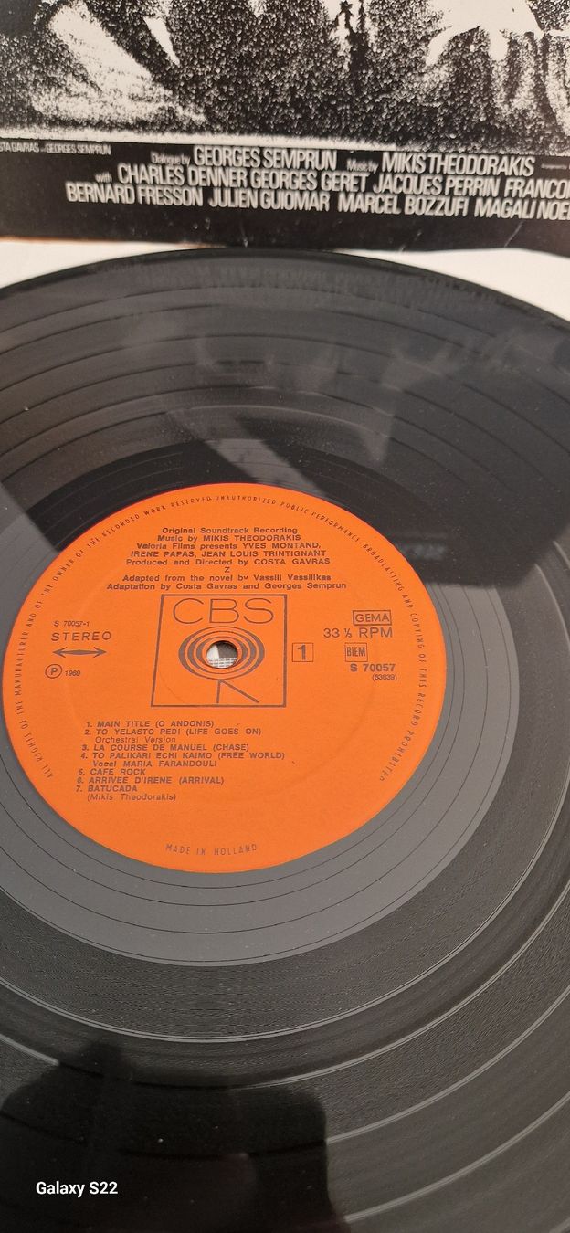 Dischi in vinile: Vinyle "Z" Mikis Theodorakis (CBS, 1969) – Usato da Yvonand venduto da RF-VINYL 1