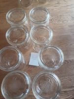 8 Ruhglas Gläser 1 Liter Füllmenge  Rillenglas 