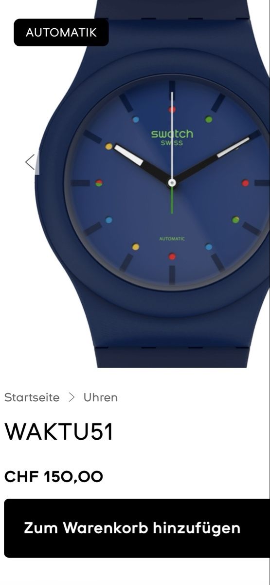 Swatch Uhren: Swatch Automatikuhr Waktu 51 – Gebraucht aus Luzern von mar_x96f 8