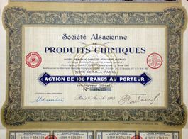 Société Alsacienne de Produits Chimiques SA, Paris - 1928