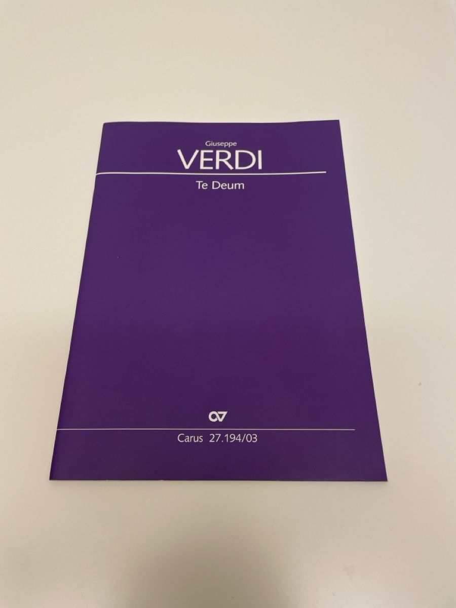 Livres: Verdi: Te Deum – D'occasion à Zürich par toe_7gmv