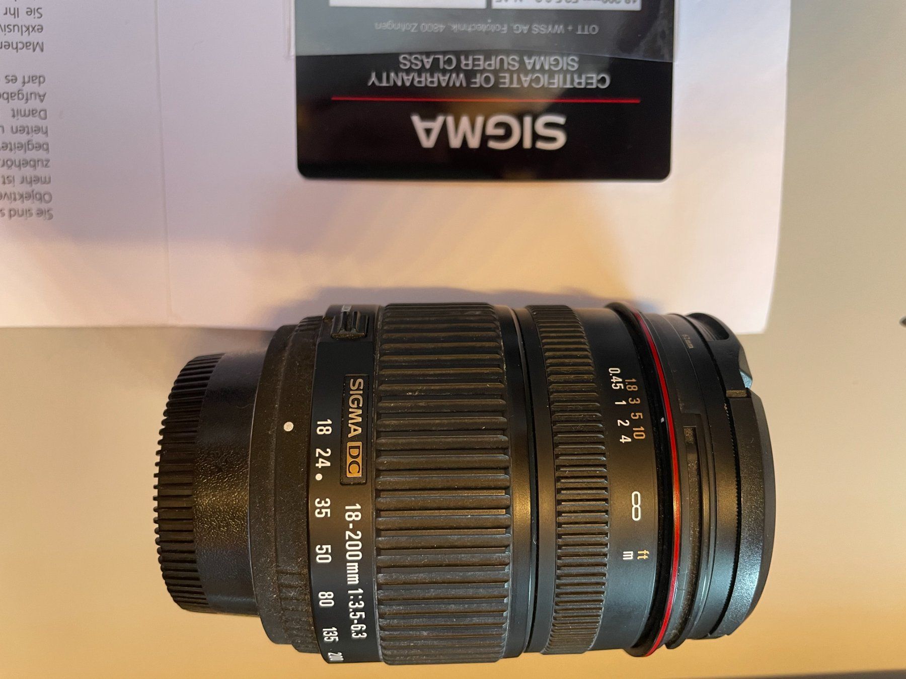Sigma Objektive: Sigma Objektiv DC 18-200 1:3.5-6.3 – Gebraucht aus Weissenburg von usem_Oberland