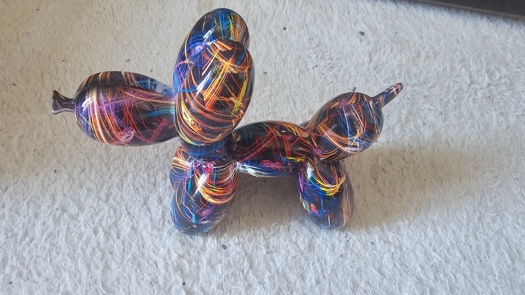 Statuette: Ballon chien sculpture résine – Usato da St-Prex venduto da sebgav
