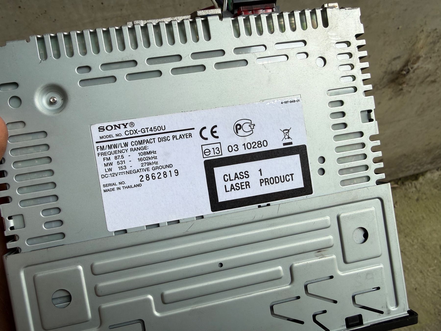 Sony Radios: Autoradio Sony CDX-GT450U USB Aux CD – Gebraucht aus Lützelflüh-Goldb von Guemseli 2