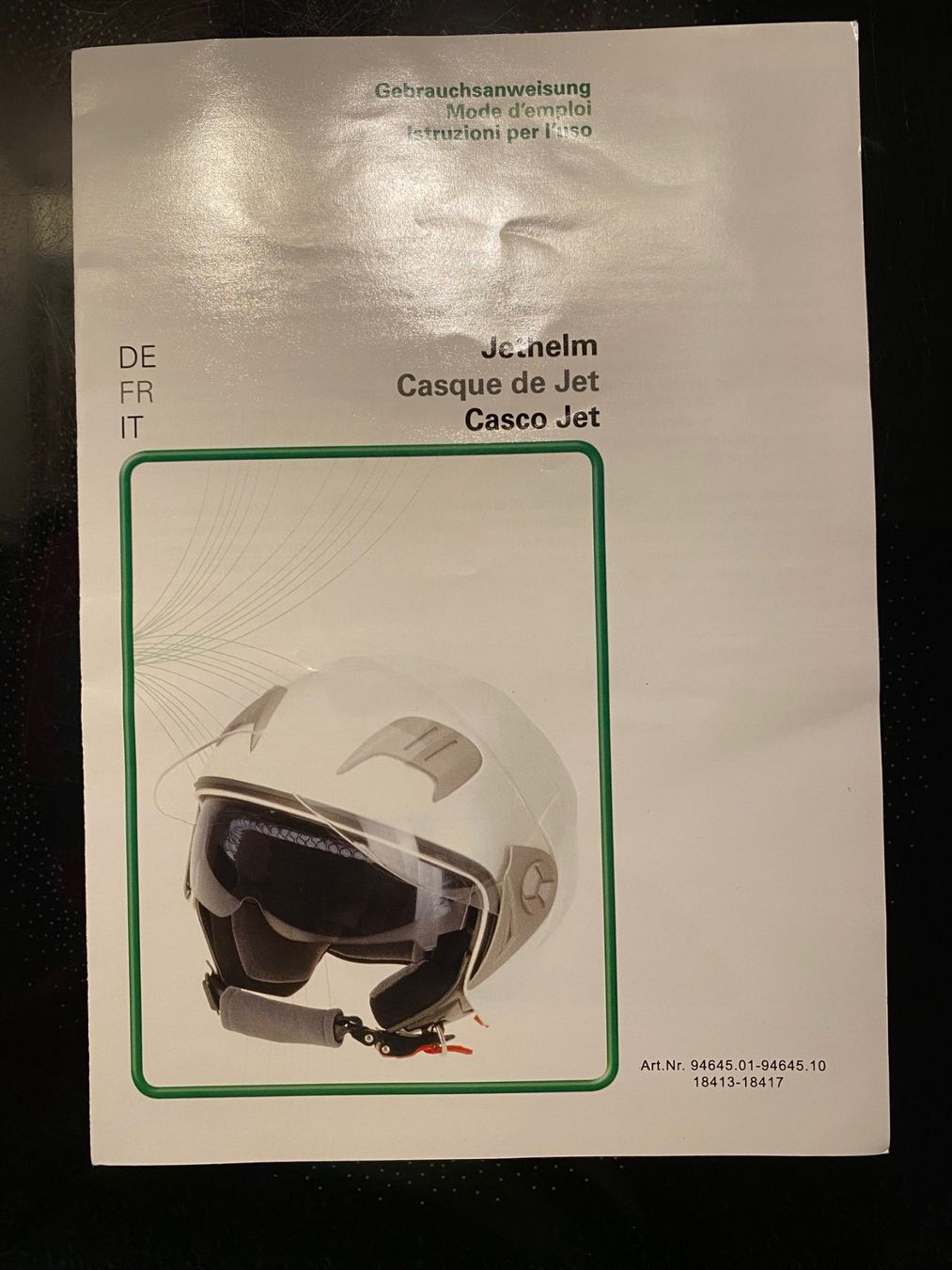 Caschi & visiere: Motorrad Helm pearl-white Gr. S – Usato da Landquart venduto da orca130 4