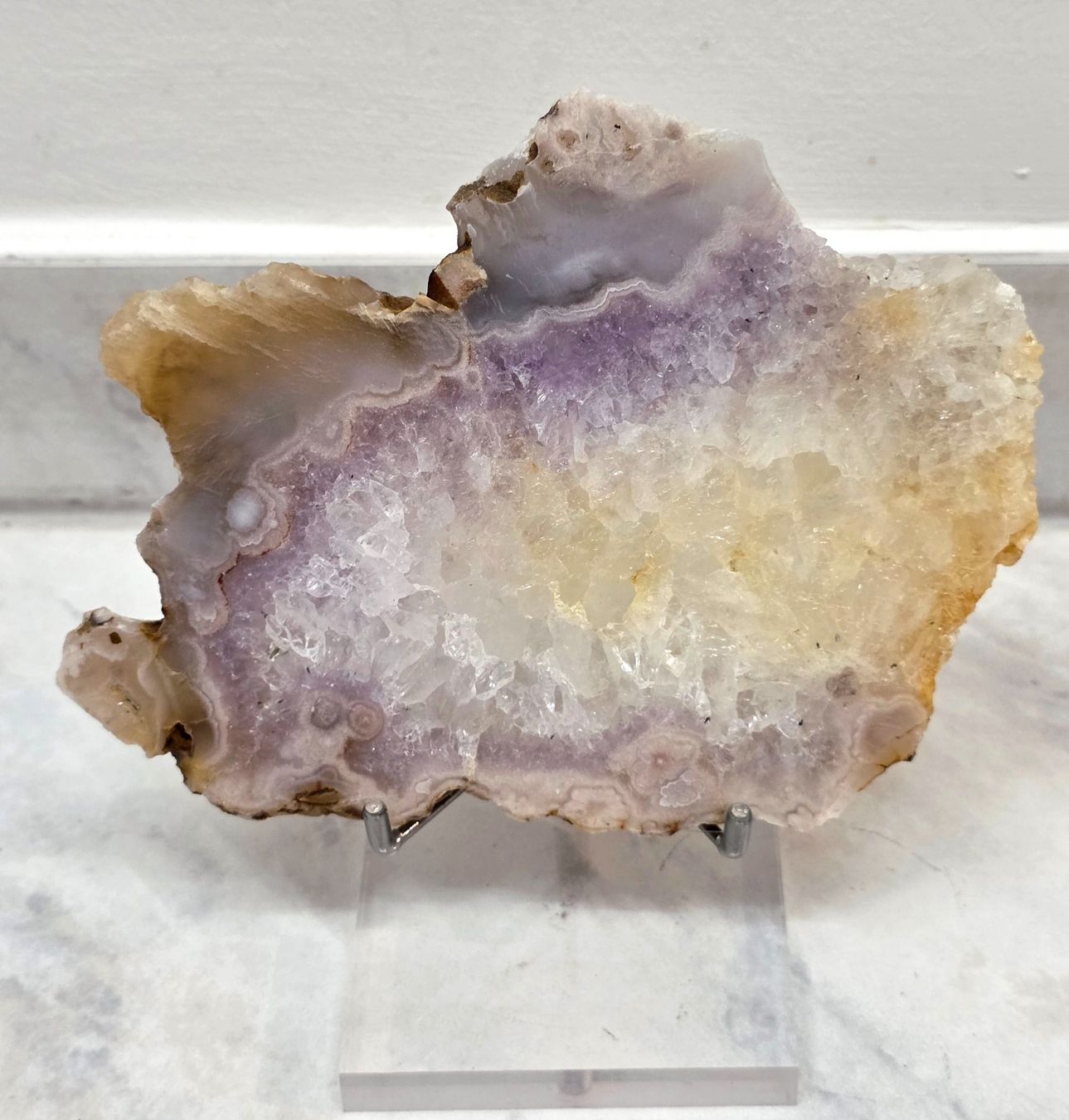 Minerali & Pietre curative: Pinke Amethyst Scheibe 370g – Nuovo e nell'imballaggio originale da Matzingen venduto da Shay_Crystalz 1