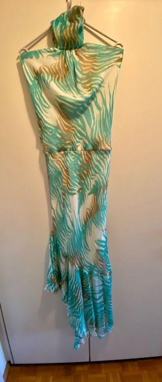 Robe Élégante En Soie Save The Queen - Taille 38 Marron - Occasion Très Bon État