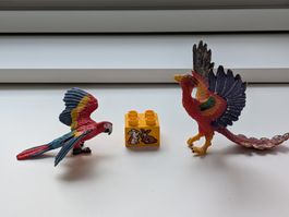 Figure - Schleich Macaw + Bullyland Phoenix