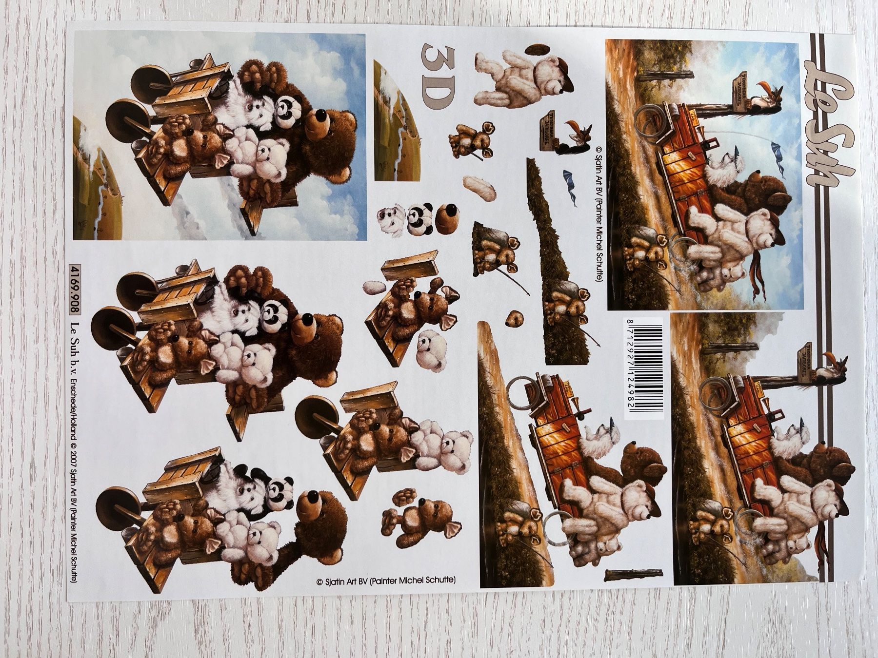 Kit bricolage: 1 Set Kartenbögen mit 10 Tier Designs – Nuovo e nell'imballaggio originale da Büsserach venduto da bor_s88m 8