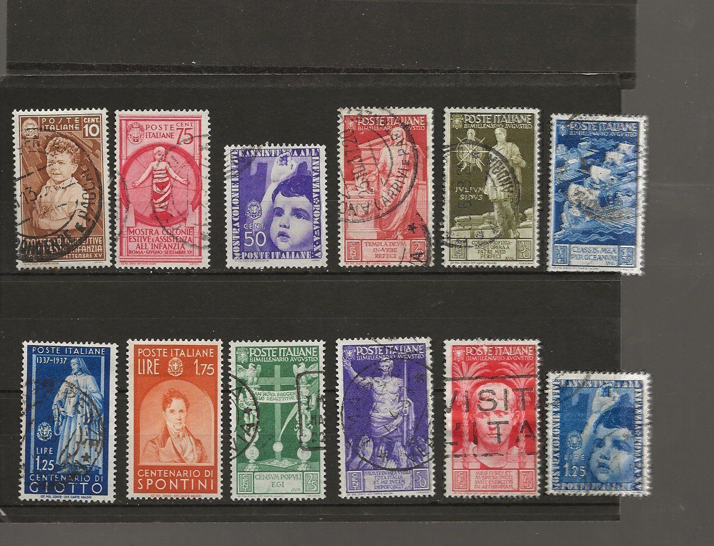 Tutti i francobolli: Italie 1937 Lot – Usato da Sion venduto da PierreP01