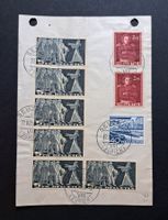 Paketbegleitkarte mit 6x SBK 217x Seuzach 22.7.1958