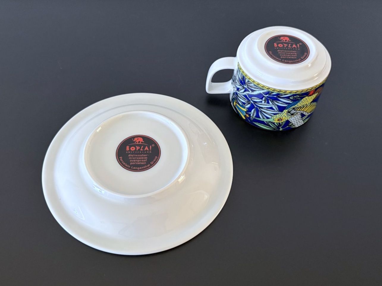 Bopla Tazze: BOPLA Langenthal Kaffeetasse mit Untertasse – Usato da Birr venduto da Jamonline 2