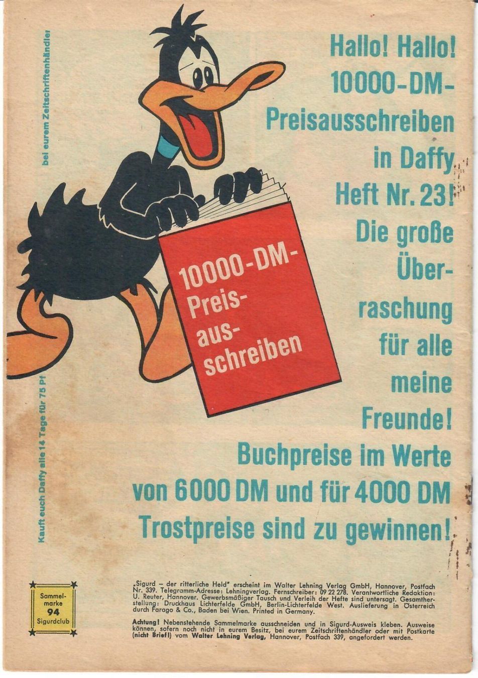 Comics: Sigurd Grossband Nr. 94 Original Lehning – Gebraucht aus Bern von Saxeton 4