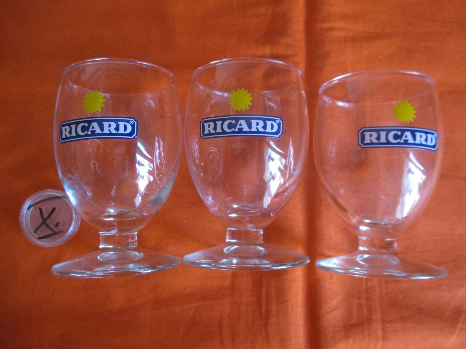 Ricard Bicchieri: 3 Ricard Gläser – Usato da Birsfelden venduto da alles-muss-raus