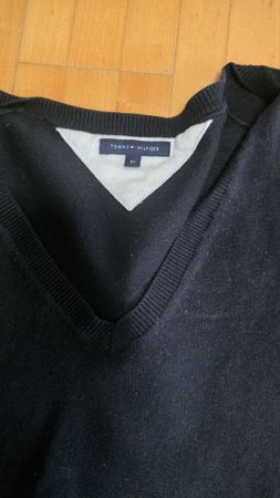 Tommy Hilfiger Pullover V-Ausschnitt schwarz Grösse XS/S
