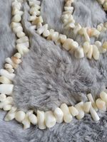 Antike weisse Koralle Halskette Collier