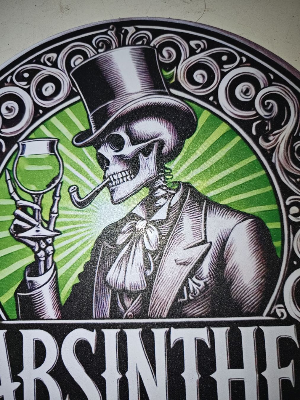 Insegne: Absinth Blechschild neu. (nov640) – Nuovo e nell'imballaggio originale da Künten venduto da Schnaepplihuus 2