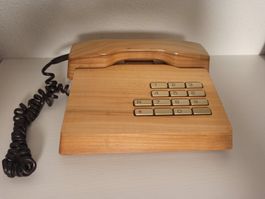 Retro Holz Telefon Trub PTT, Holzgehäuse, Vintage Rarität