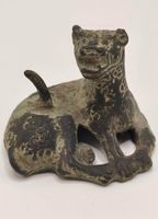 China Bronzefigur Panther Papiergewicht 45mm alt 19.Jh.