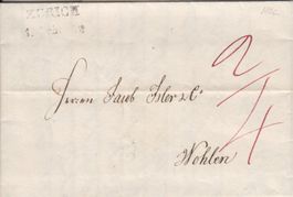 Vorphilabrief 1832 ZÜRICH nach WOHLEN