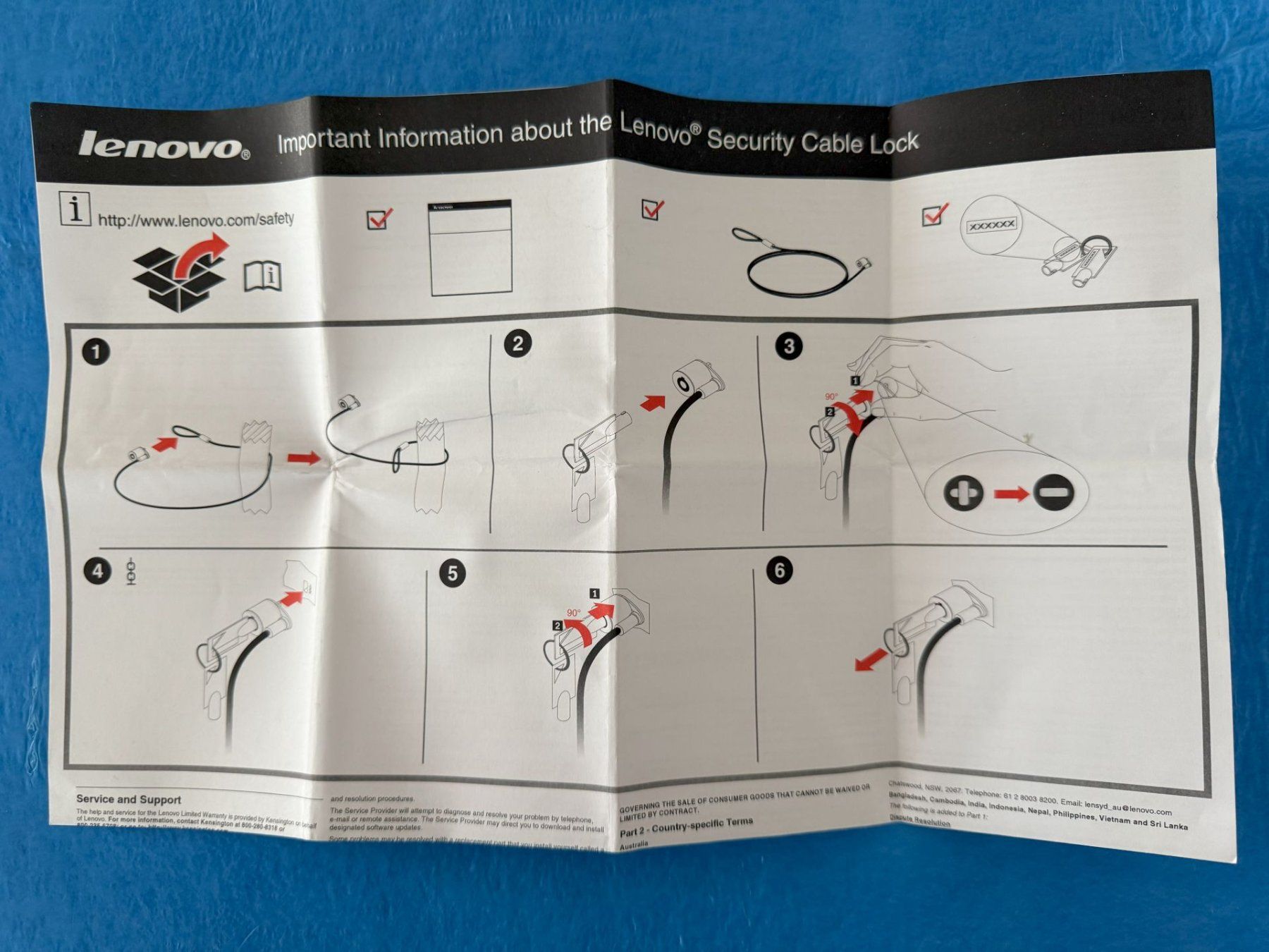 Lenovo Cavi: Lenovo Security Cable Lock zum Toppreis – Nuovo (secondo la descrizione) da Rothenburg venduto da Patri00 3