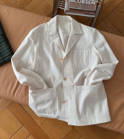 The Anthology Lazyman Jacket Gr. 48 Tan/Seersucker