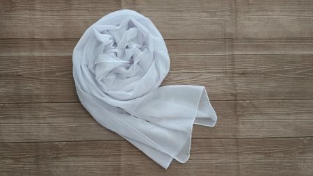 🆕 Weisser Chiffonschal // Halstuch // Leicht & Transparent