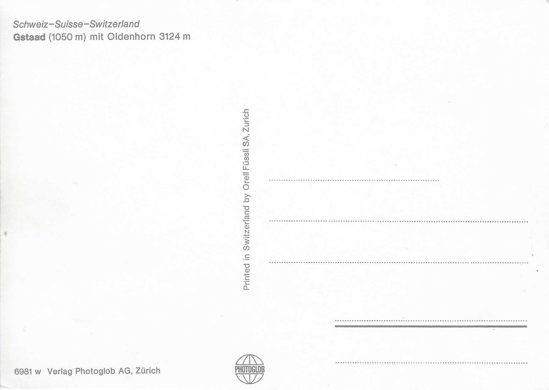Cartoline postali: Gstaad mit Oldenhorn – Nuovo (secondo la descrizione) da Rothrist venduto da Stranglehold 1