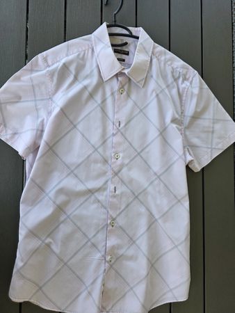 Herren Hemd kurzarm River Island Slim Fit Grösse L 