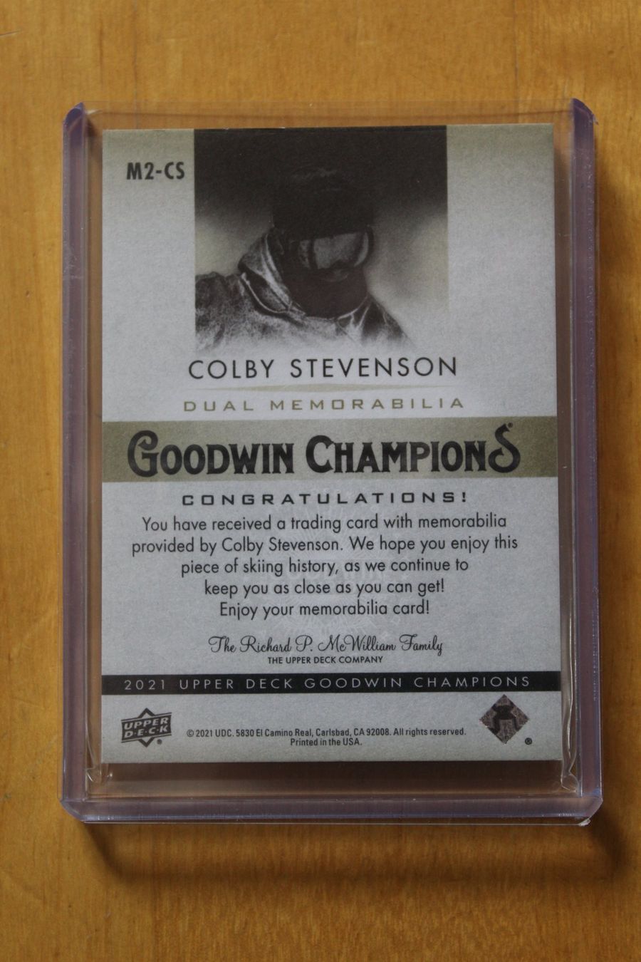 Carte collezionabili: Colby Stevenson 28/35 Dual memorabilia Upper Deck Goodwin Ch – Usato da Saignelégier venduto da Chocobarde 1