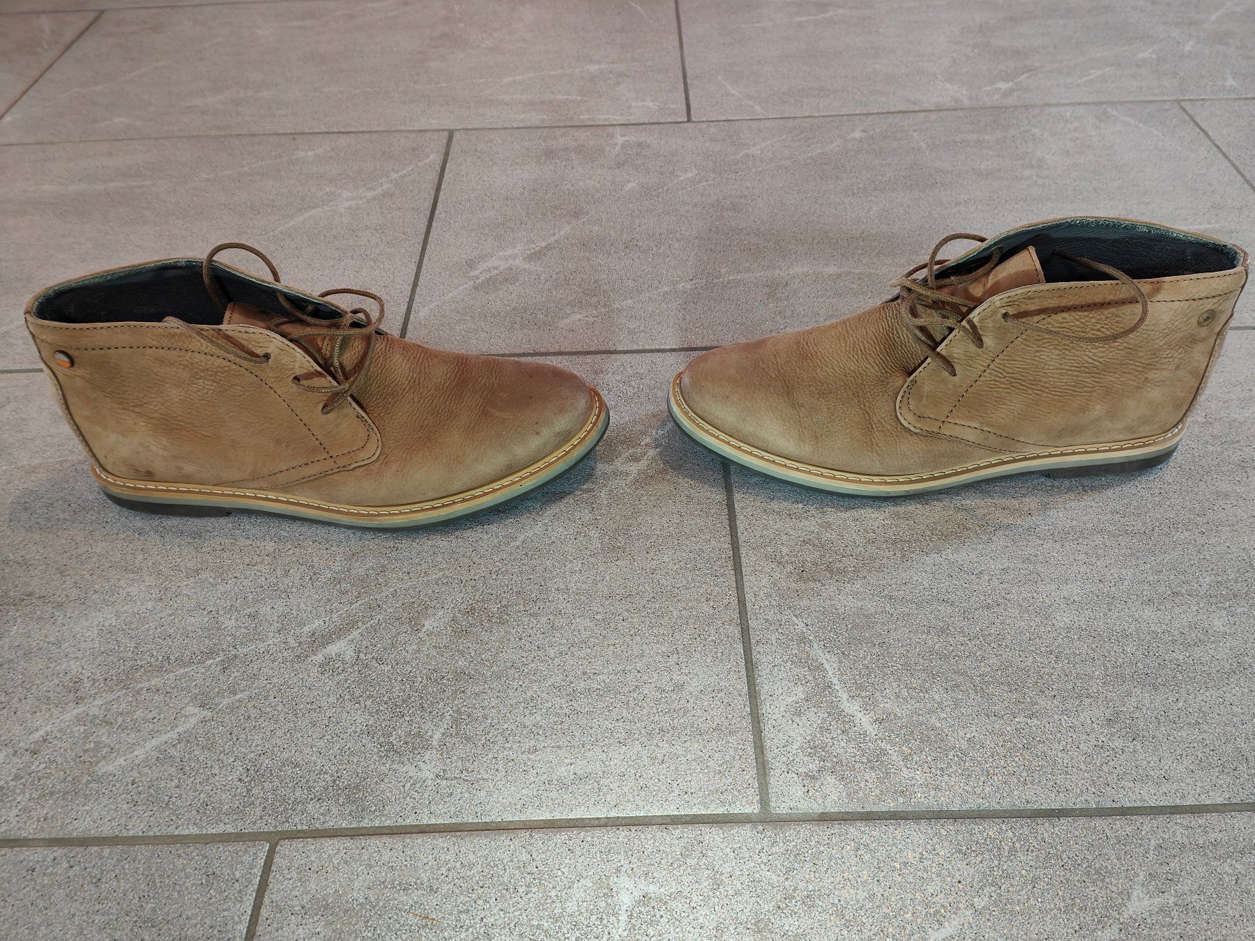 Scarpe da uomo: Eleganter halbhoher Lederschuh von Frank Wright, Gr. 40 – Usato da Mels venduto da velo-city 5