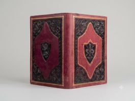 Vintage Buchhülle aus Leder - 23x17 cm