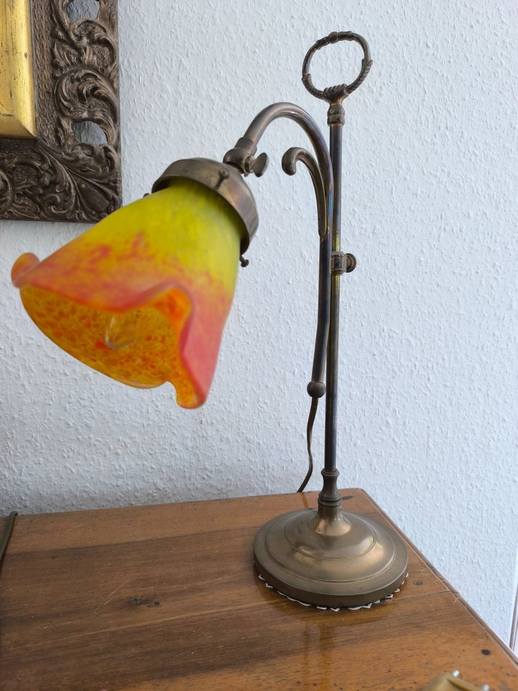 Lampade: Tischlampe Art Deco, Messing – Usato da Riehen venduto da tin_yx6j
