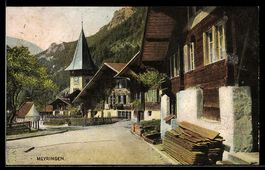AK Meyringen, Partie im Ort mit der Kirche