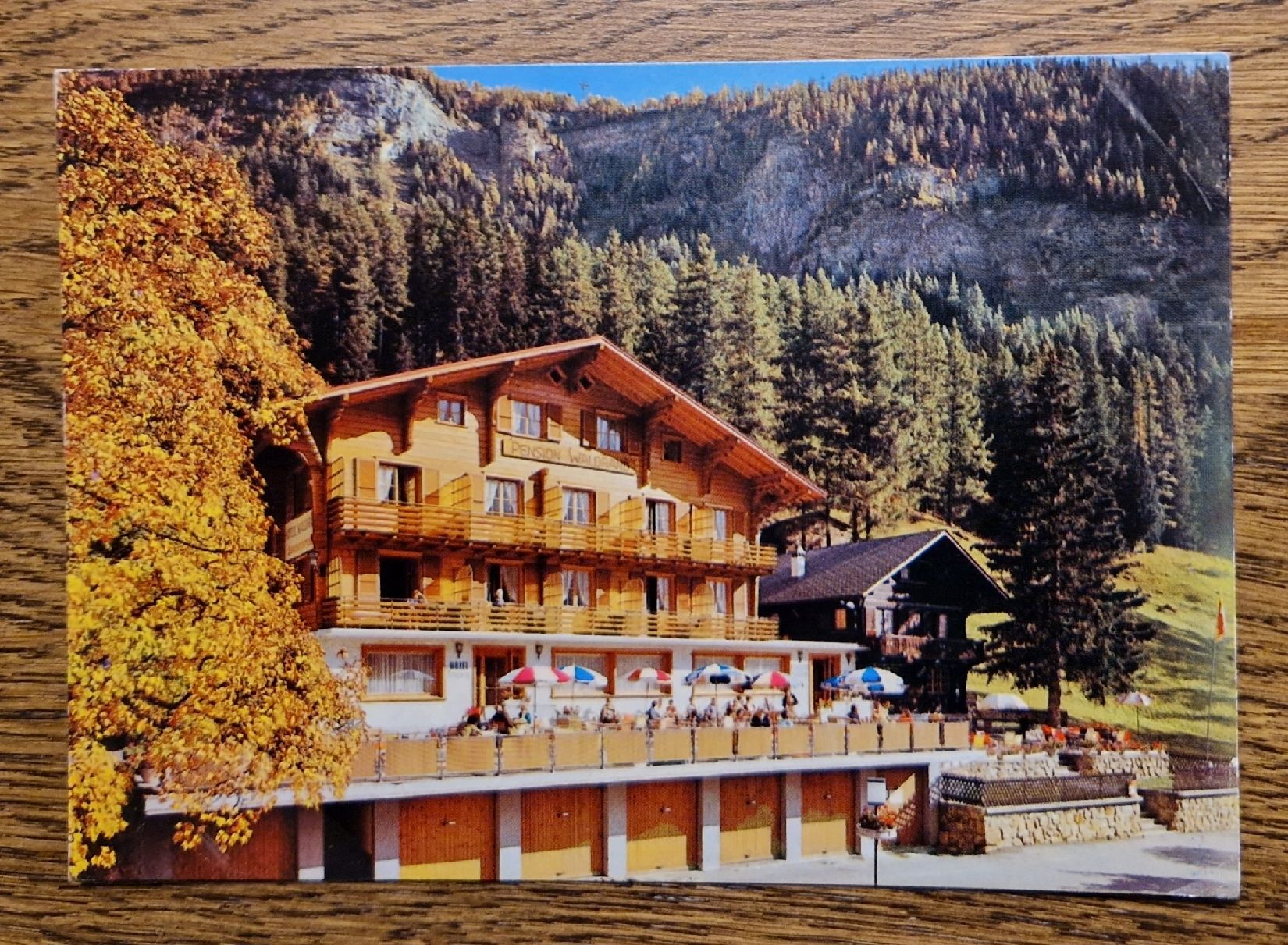 Cartoline postali: ehem. Hotel-Restaurant Waldrand Leukerbad – Usato da Ebikon venduto da Donar50