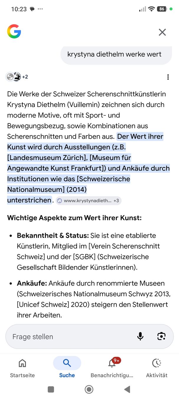 Dipinti: Diethelm Krystyna, Orchester, 2002 Scherenschnitt – Usato da Derendingen venduto da ral_xcc8 4