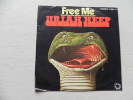 Single brit. Hardrock Band Uriah Heep 1977 Free me