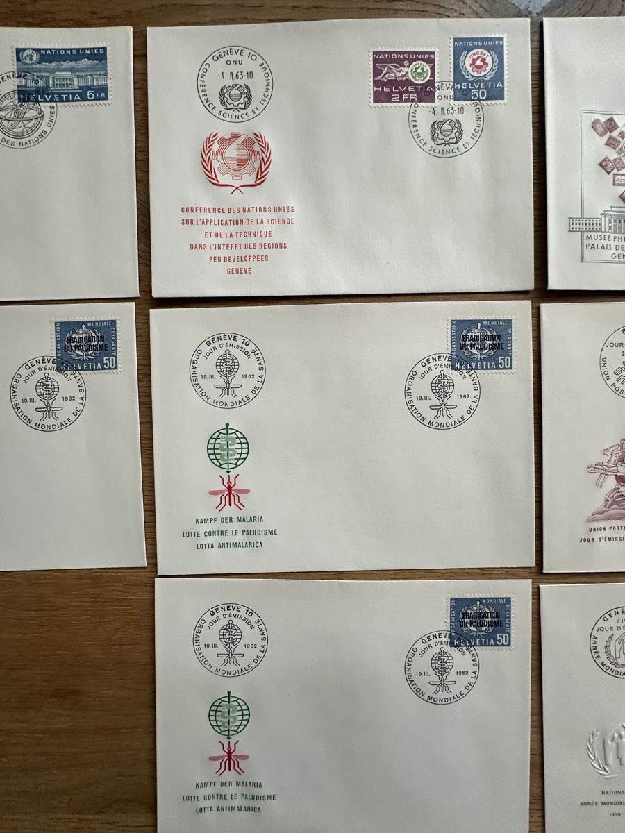 Tutti i francobolli: Schweiz - 16x FDC Ämter. 1960-1963 – Usato da Schmitten / FR venduto da Samsara169 2