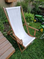 Holzliegestuhl weiss, perfekt für den Sommer ☀️, top Zustand
