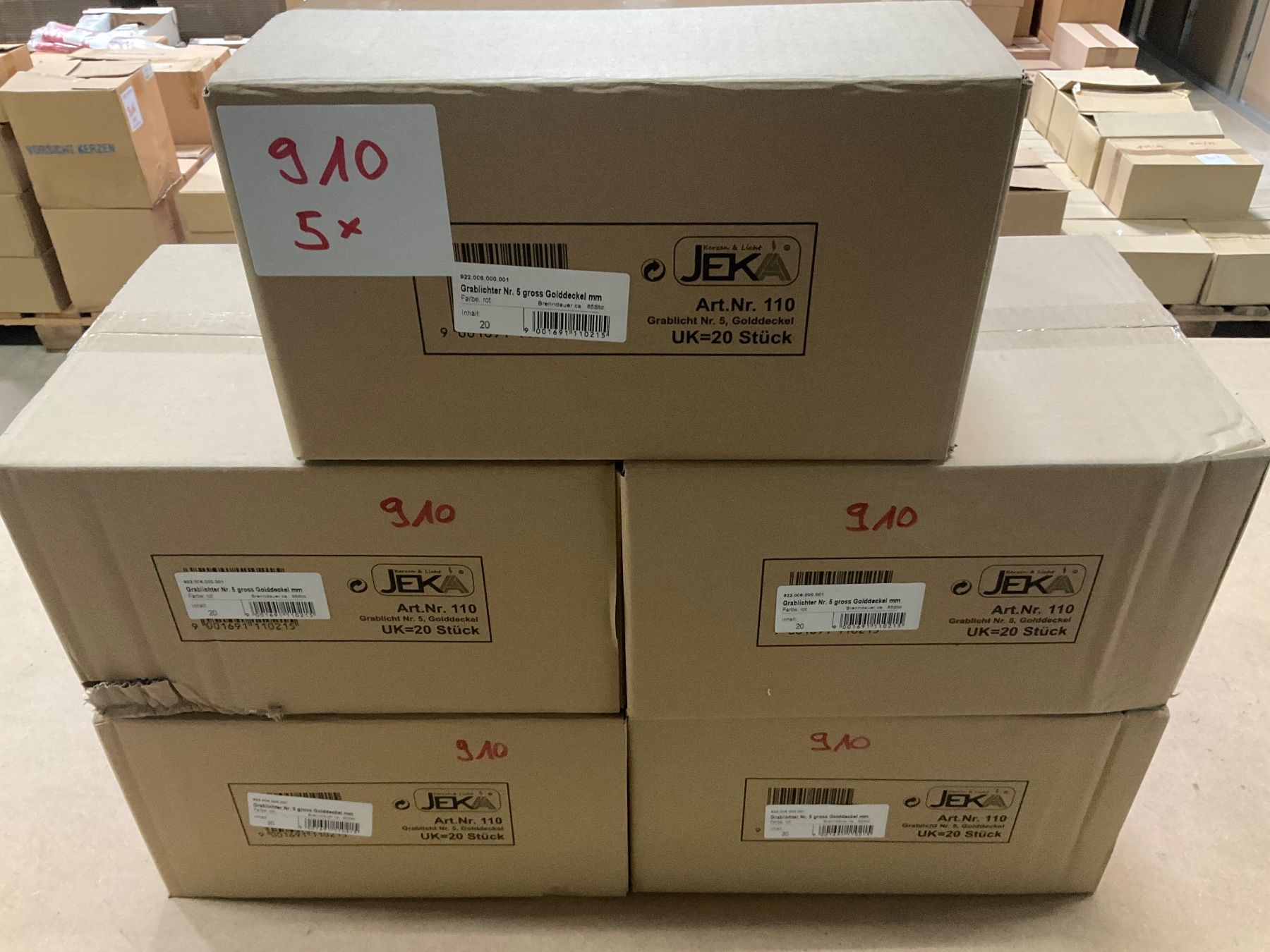 Candele: 910 Posten Grablichter Nr.5 gross aus Liquidation – Nuovo (secondo la descrizione) da Derendingen venduto da Meisterstuecke