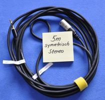 XLR zu Klinken Jack  Kabel 5m SYMETRISCH STEREO, NEU
